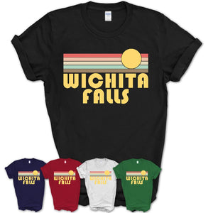 Retro Wichita Falls Texas Sunset Shirt Vintage Colors