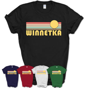 Retro Winnetka Illinois Sunset Shirt Vintage Colors