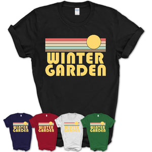 Retro Winter Garden Florida Sunset Shirt Vintage Colors