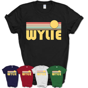 Retro Wylie Texas Sunset Shirt Vintage Colors