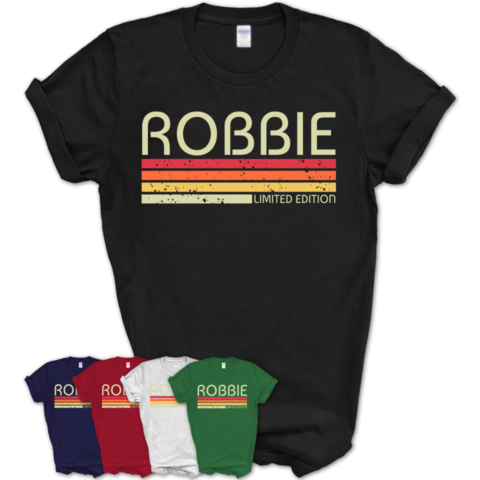 Robbie Gift Custom Name Retro Vintage Birthday T-Shirt