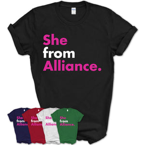 She From Alliance Shirt Ohio State Birthday Gift For Her