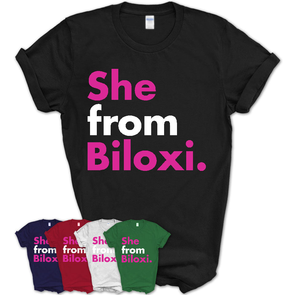 She From Biloxi Shirt Mississippi State Birthday Gift For Her
