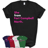 She From Fort Campbell North Shirt Kentucky State Birthday Gift For Her