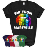 She From Maryville Tennessee T-Shirt LGBT Pride Sexy Lips Gift Shirt