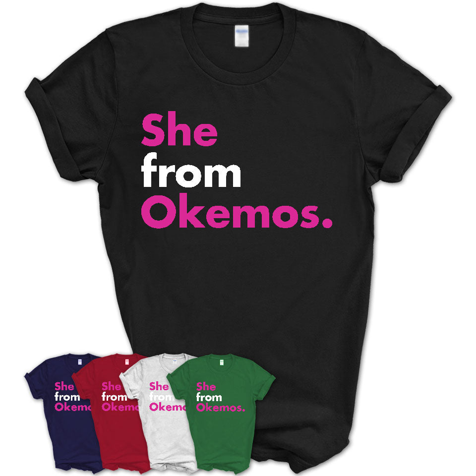She From Okemos Shirt Michigan State Birthday Gift For Her