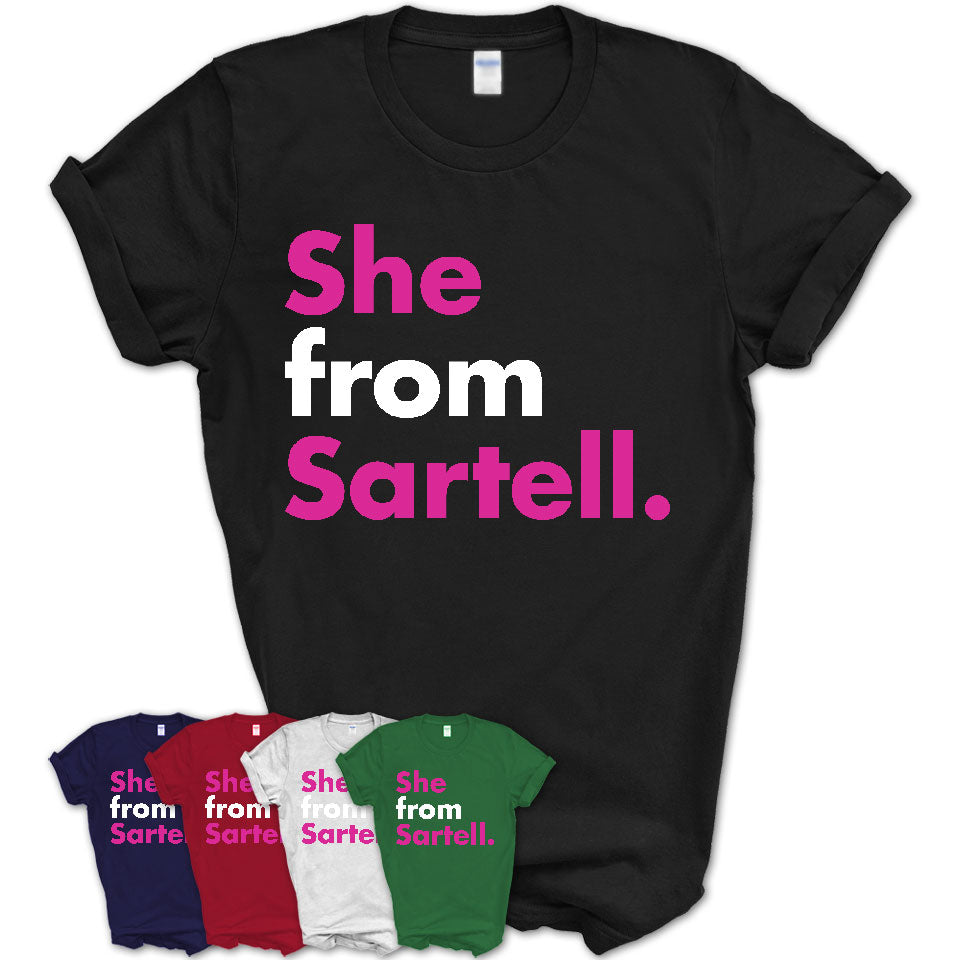 She From Sartell Shirt Minnesota State Birthday Gift For Her