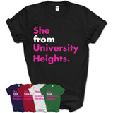 She From University Heights Shirt Ohio State Birthday Gift For Her