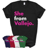 She From Vallejo Shirt California State Birthday Gift For Her