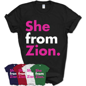 She From Zion Shirt Illinois State Birthday Gift For Her