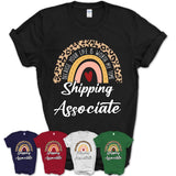 Shipping Associate Because Your Life Worth My Time Rainbow T-Shirt
