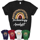 Technology Analyst Because Your Life Worth My Time Rainbow T-Shirt