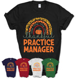 Thankful Practice Manager Shirt, Pumpkin Rainbow Sweater for Fall Lovers, Thanksgiving Gift for Practice Manager Women