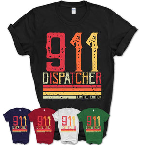 Vintage 911 Dispatcher Limited Edition Job Shirt, Coworker Birthday Gift Idea