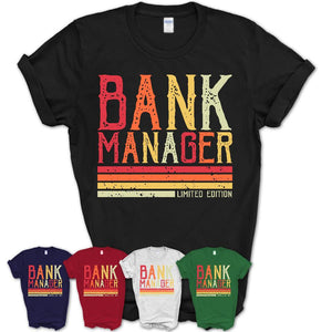 Vintage Bank Manager Limited Edition Job Shirt, Coworker Birthday Gift Idea