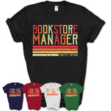 Vintage Bookstore Manager Limited Edition Job Shirt, Coworker Birthday Gift Idea