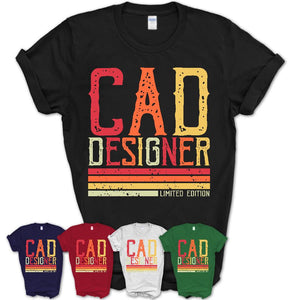 Vintage Cad Designer Limited Edition Job Shirt, Coworker Birthday Gift Idea