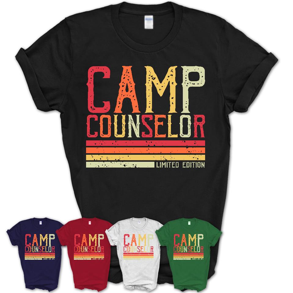 Vintage Camp Counselor Limited Edition Job Shirt, Coworker Birthday Gift Idea