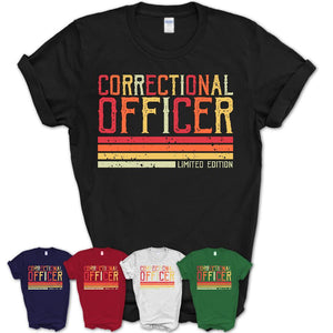 Vintage Correctional Officer Limited Edition Job Shirt, Coworker Birthday Gift Idea
