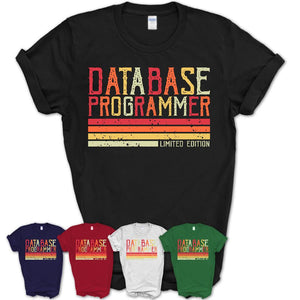 Vintage Database Programmer Limited Edition Job Shirt, Coworker Birthday Gift Idea
