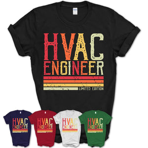 Vintage Hvac Engineer Limited Edition Job Shirt, Coworker Birthday Gift Idea