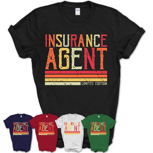 Vintage Insurance Agent Limited Edition Job Shirt, Coworker Birthday Gift Idea