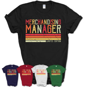 Vintage Merchandising Manager Limited Edition Job Shirt, Coworker Birthday Gift Idea