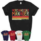 Vintage Merchandising Manager Limited Edition Job Shirt, Coworker Birthday Gift Idea