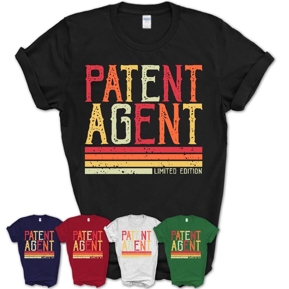 Vintage Patent Agent Limited Edition Job Shirt, Coworker Birthday Gift Idea