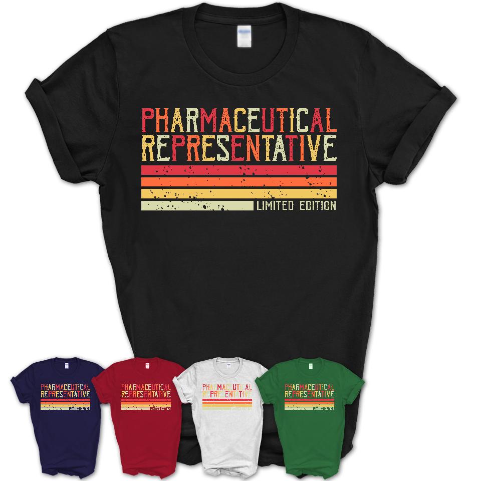 Vintage Pharmaceutical Representative Limited Edition Job Shirt, Coworker Birthday Gift Idea