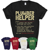 Vintage Plumber Helper Definition Shirt, Funny Coworker Gift Idea for Plumber Helper, New Job Gift