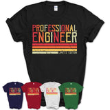 Vintage Professional Engineer Limited Edition Job Shirt, Coworker Birthday Gift Idea