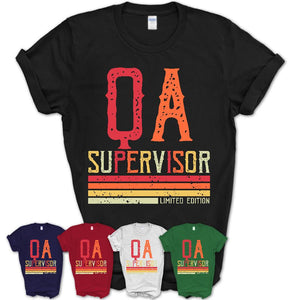 Vintage Qa Supervisor Limited Edition Job Shirt, Coworker Birthday Gift Idea