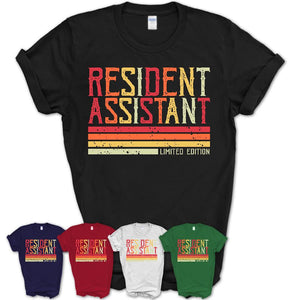 Vintage Resident Assistant Limited Edition Job Shirt, Coworker Birthday Gift Idea