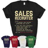 Vintage Sales Recruiter Definition Shirt, Funny Coworker Gift Idea for Sales Recruiter, New Job Gift