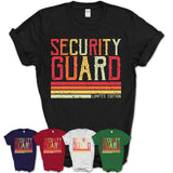 Vintage Security Guard Limited Edition Job Shirt, Coworker Birthday Gift Idea