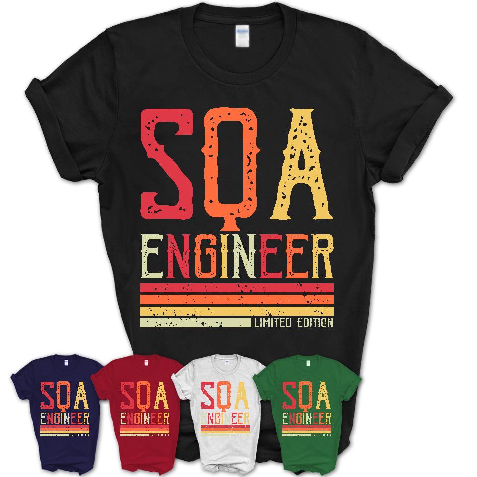 Vintage Sqa Engineer Limited Edition Job Shirt, Coworker Birthday Gift Idea