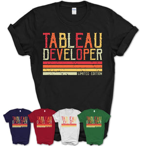 Vintage Tableau Developer Limited Edition Job Shirt, Coworker Birthday Gift Idea