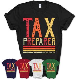 Vintage Tax Preparer Limited Edition Job Shirt, Coworker Birthday Gift Idea