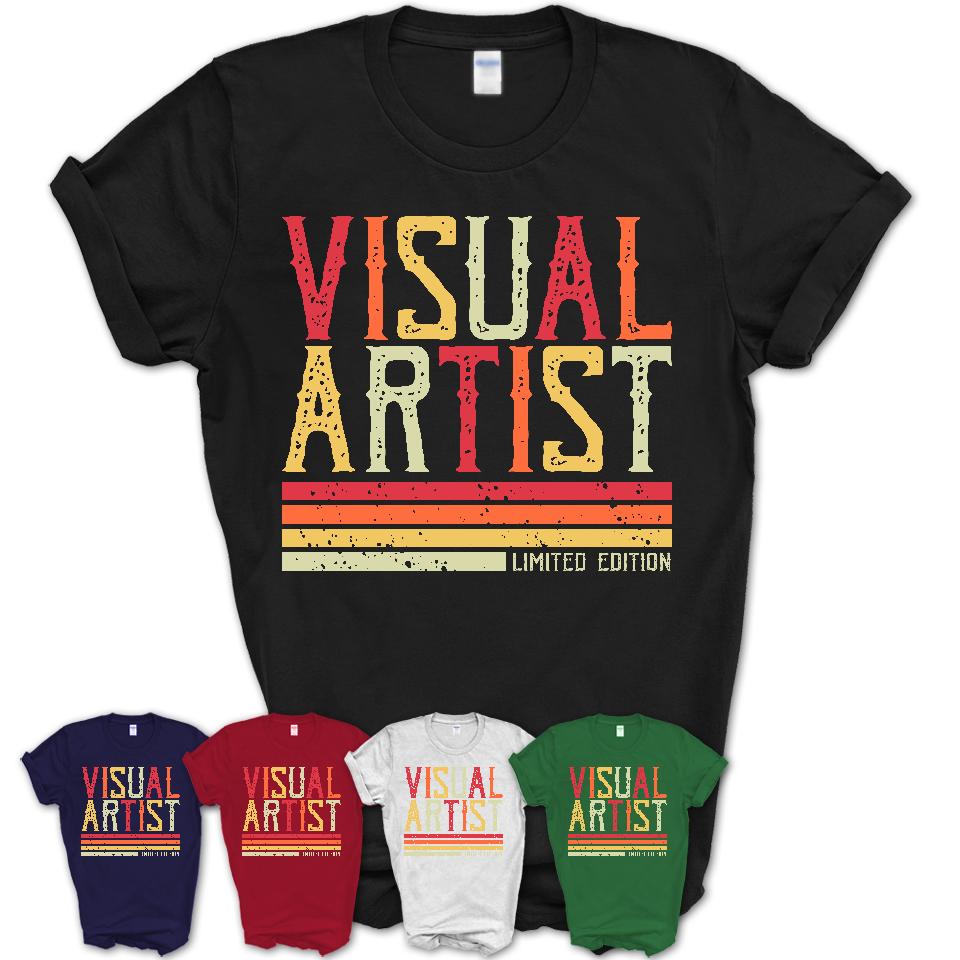 Vintage Visual Artist Limited Edition Job Shirt, Coworker Birthday Gift Idea
