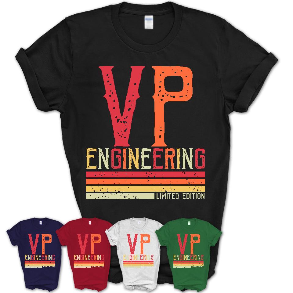 Vintage Vp Engineering Limited Edition Job Shirt, Coworker Birthday Gift Idea