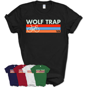 Virginia Wolf Trap Cycling Shirt for Family Teammates Vintage Retro Colors
