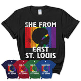Black Girl She From East St. Louis Illinois Shirt LGBT Pride Gift