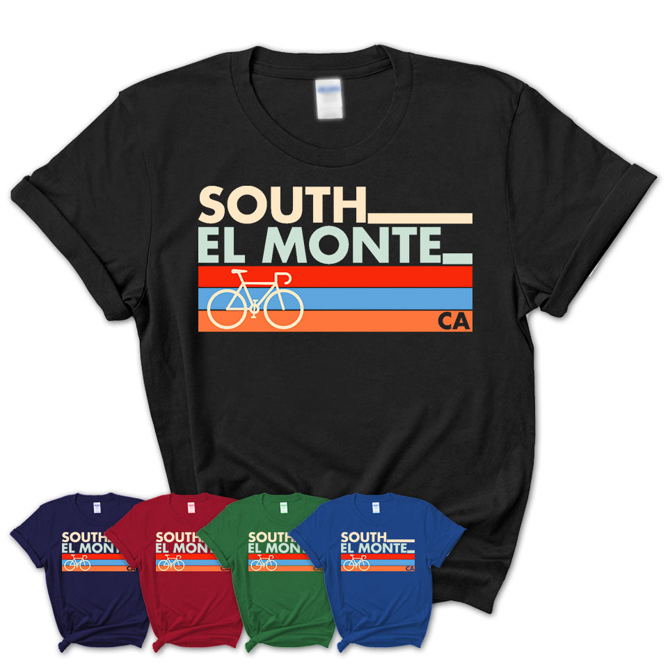 California South El Monte Cycling Shirt for Family Teammates Vintage Retro Colors