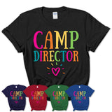 Camp Director Rainbow Lettering Heart Shirt, Employee Appreciation Gifts