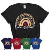 Care Assistant Because Your Life Worth My Time Rainbow T-Shirt