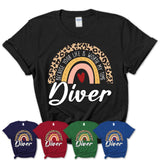 Diver Because Your Life Worth My Time Rainbow T-Shirt