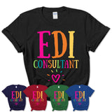 Edi Consultant Rainbow Lettering Heart Shirt, Employee Appreciation Gifts