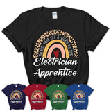 Electrician Apprentice Because Your Life Worth My Time Rainbow T-Shirt
