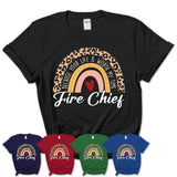 Fire Chief Because Your Life Worth My Time Rainbow T-Shirt